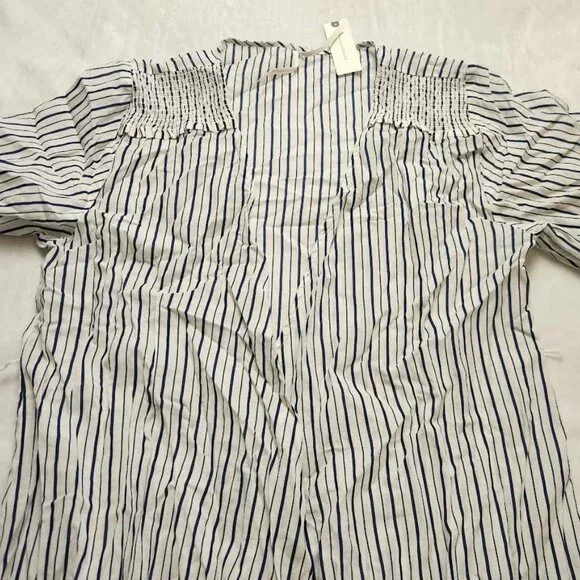 New (missing tie) Women's S By Anthropologie stripe lightweight robe